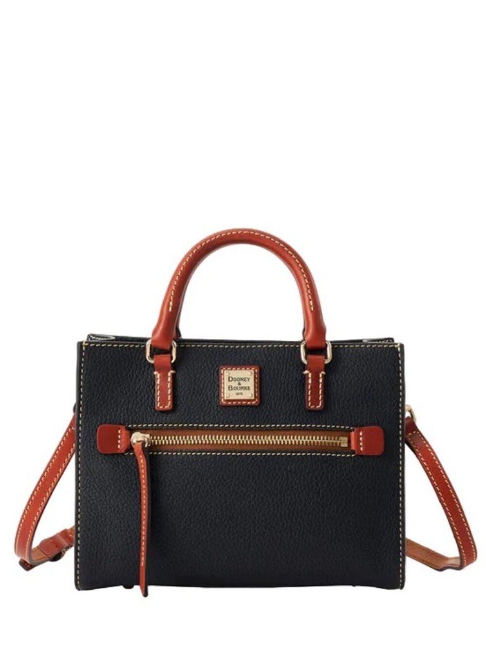Dooney & Bourke Pebble Grain Mini Zip Janine Crossbody Handbag NEW